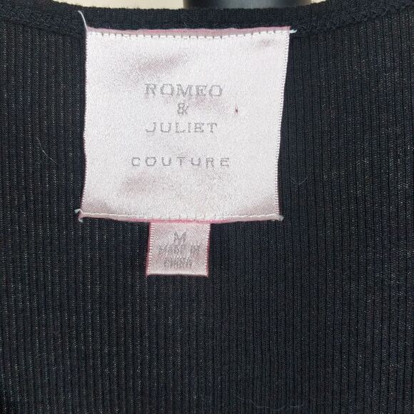 Romeo and Juliet Couture Black Sequin Tank Top - Picture 3 of 11